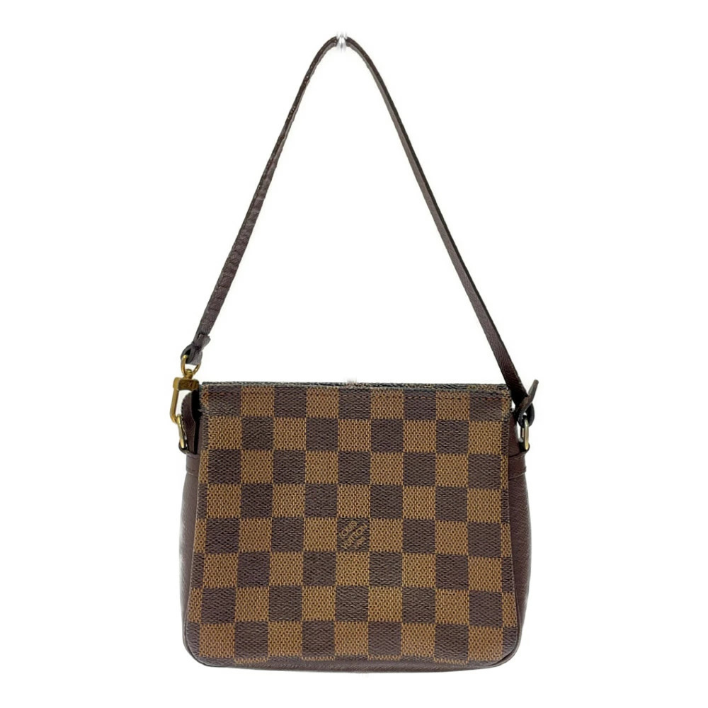 LOUIS VUITTON Damier Trousse Makeup Clutch Brown
